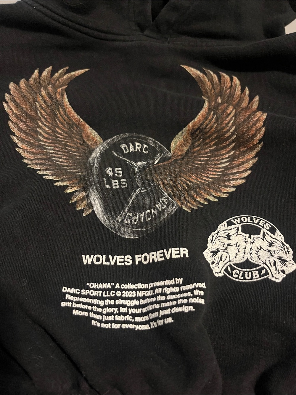 Darc Sport Bodybuilding Club. Cropped hoodie.  Gorgeous !! 541/1000. Size Small